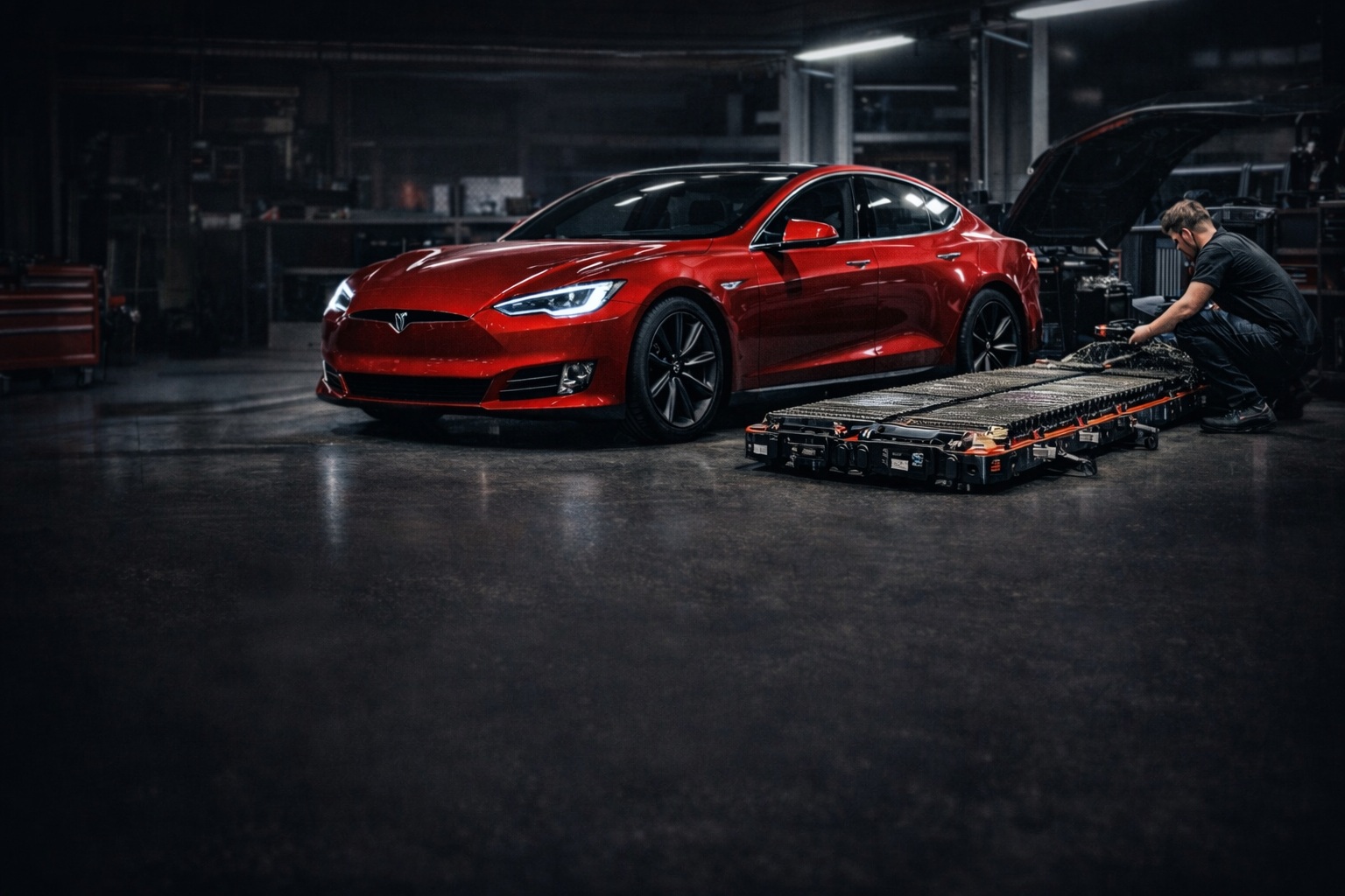ремонт батареи Tesla в Сумах